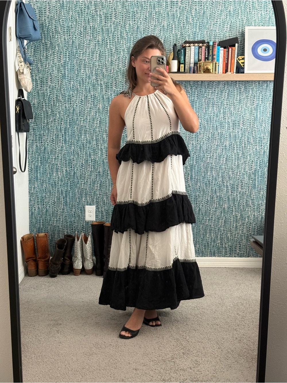 Devotion Twins Anthropologie Kleio Maxi Dress size small - Picture 3 of 4